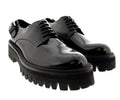 Dolce & Gabbana Black Chunky Sole Derby Shoes for Men -EU37