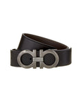 Ferragamo Double Gancio Reversible & Adjustable Leather Belt, 90