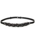 Ferragamo Braided Leather Belt Black One Size Fits All