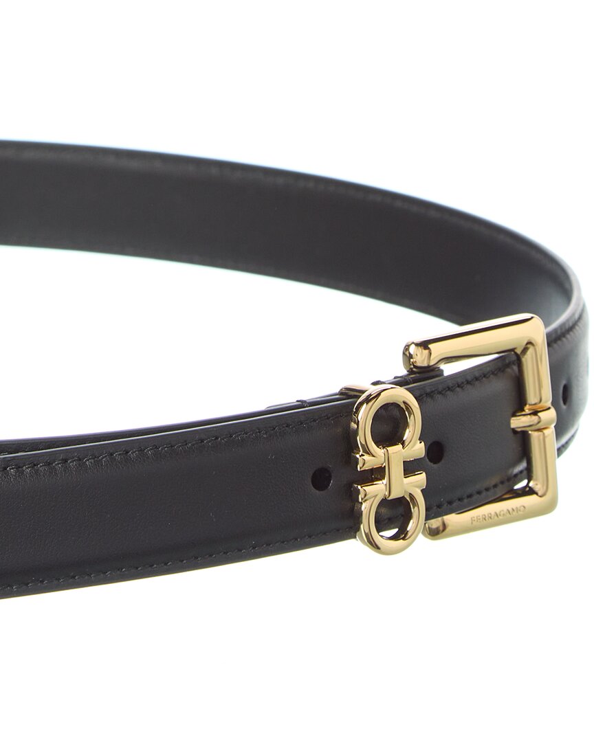 Ferragamo Double Gancini Leather Belt