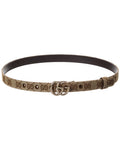 Gucci Gg Marmont Thin Gg Canvas Belt