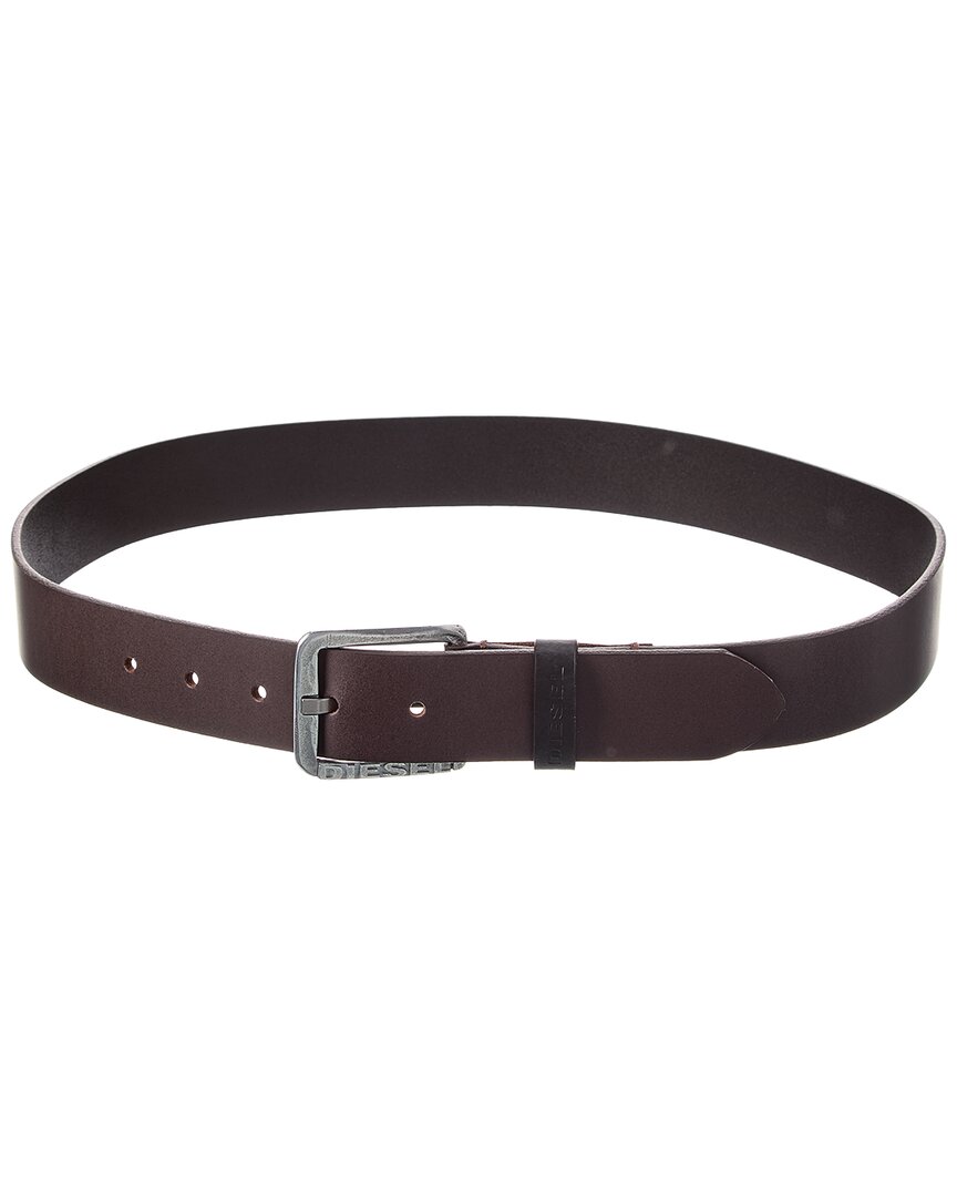 Diesel Logo B-Basic Leather Belt