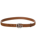 Gucci Gg Marmont Thin Suede Belt