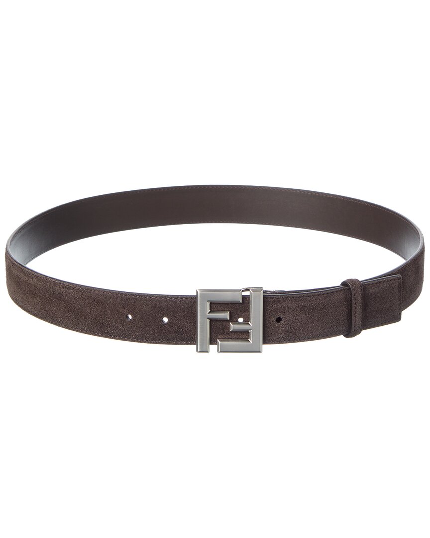 Fendi Ff Logo Suede Belt