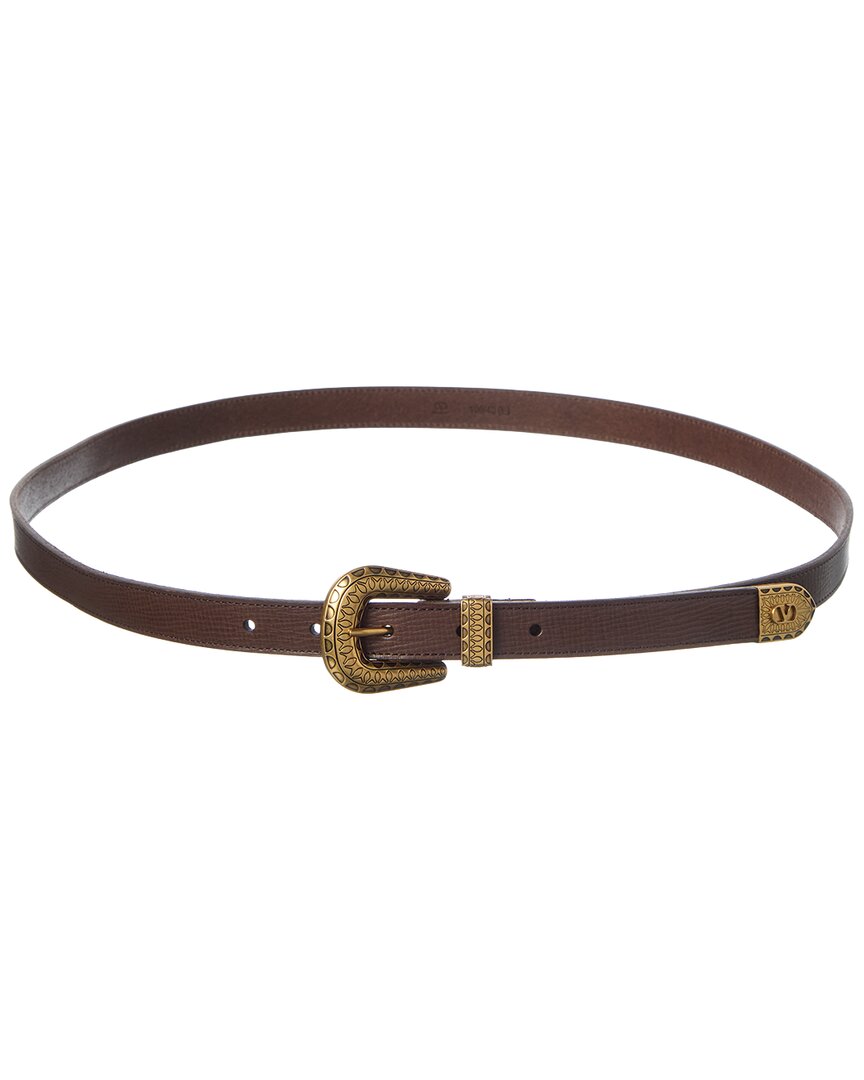 Valentino Vlogo Leather Belt