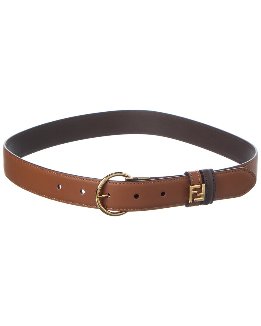 Fendi Ff Reversible Leather Belt