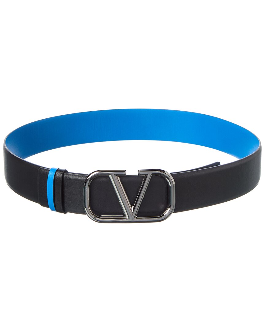 Valentino Vlogo Reversible Leather Belt