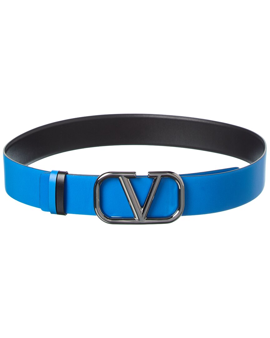 Valentino Vlogo Reversible Leather Belt