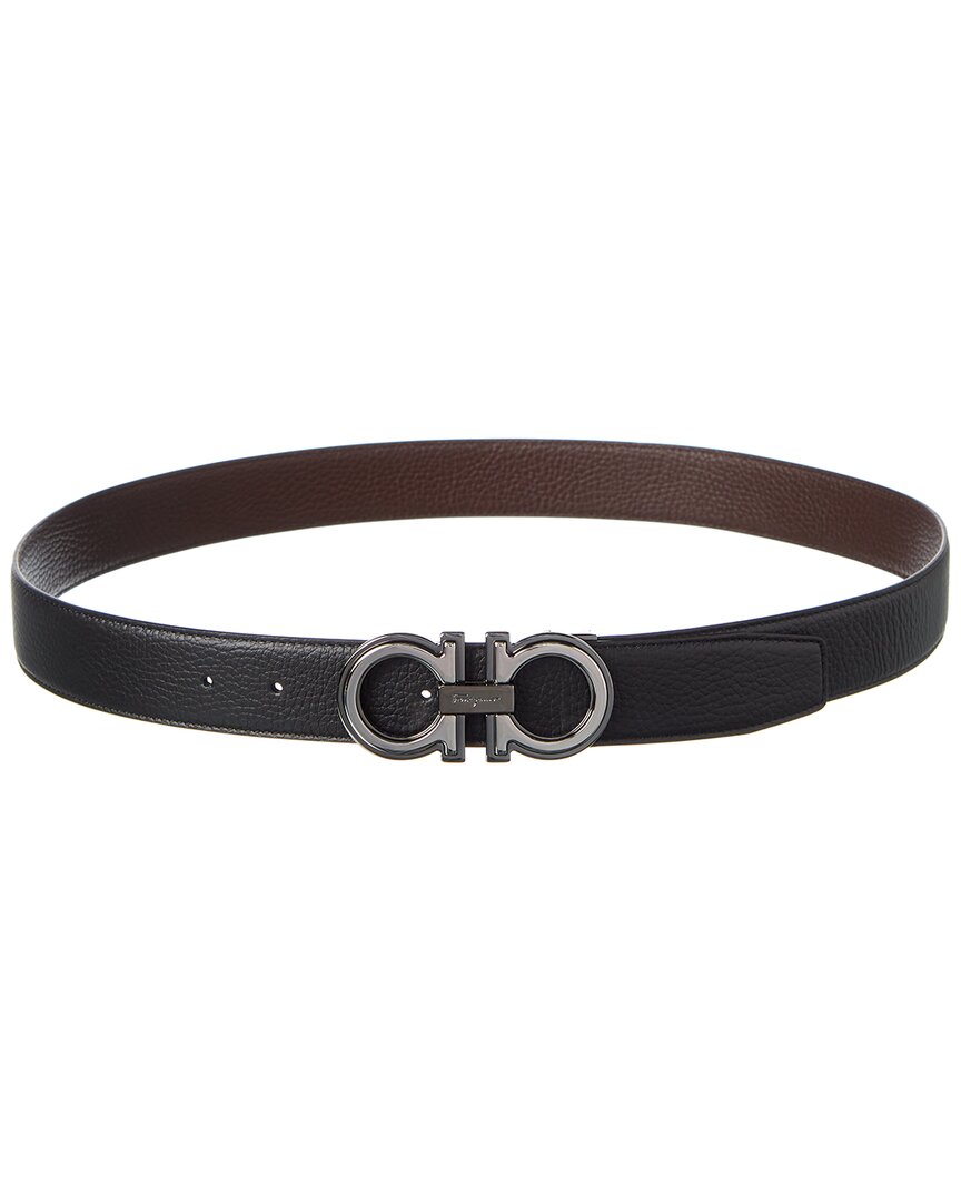 Ferragamo Gancini Reversible & Adjustable Leather Belt