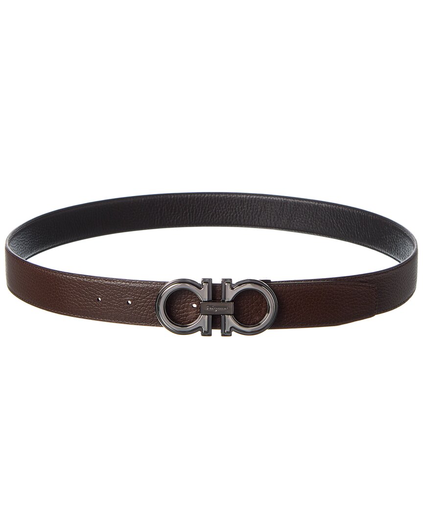 Ferragamo Gancini Reversible & Adjustable Leather Belt