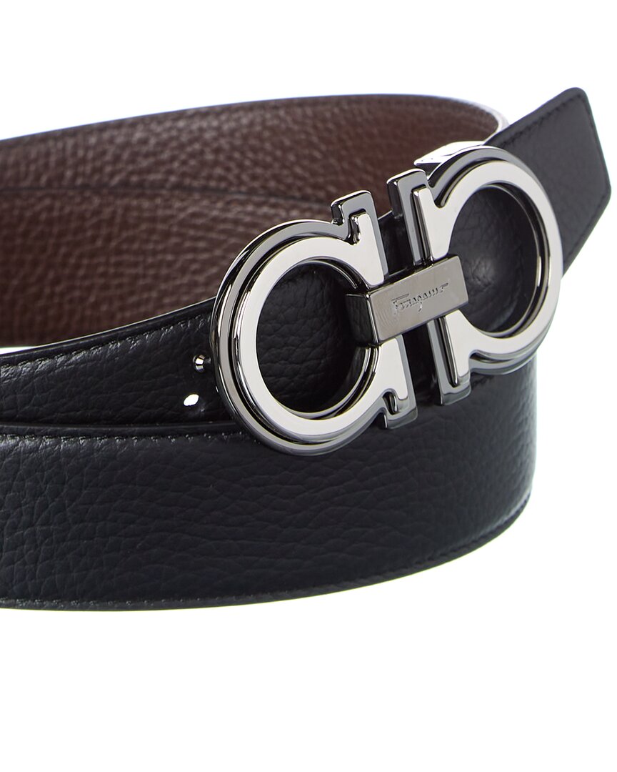 Ferragamo Gancini Reversible & Adjustable Leather Belt