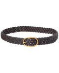 Madewell Leather Woven Oval Buckle Belt