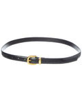 Madewell Leather Silvia Skinny Round Buckle Belt