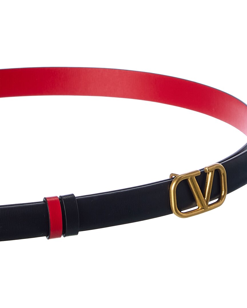 Valentino Vlogo 20Mm Reversible Leather Belt
