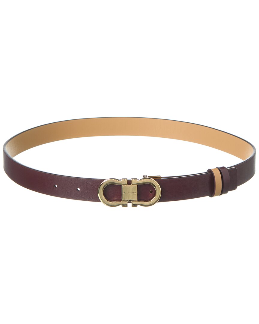 Ferragamo Gancini Reversible & Adjustable Leather Belt