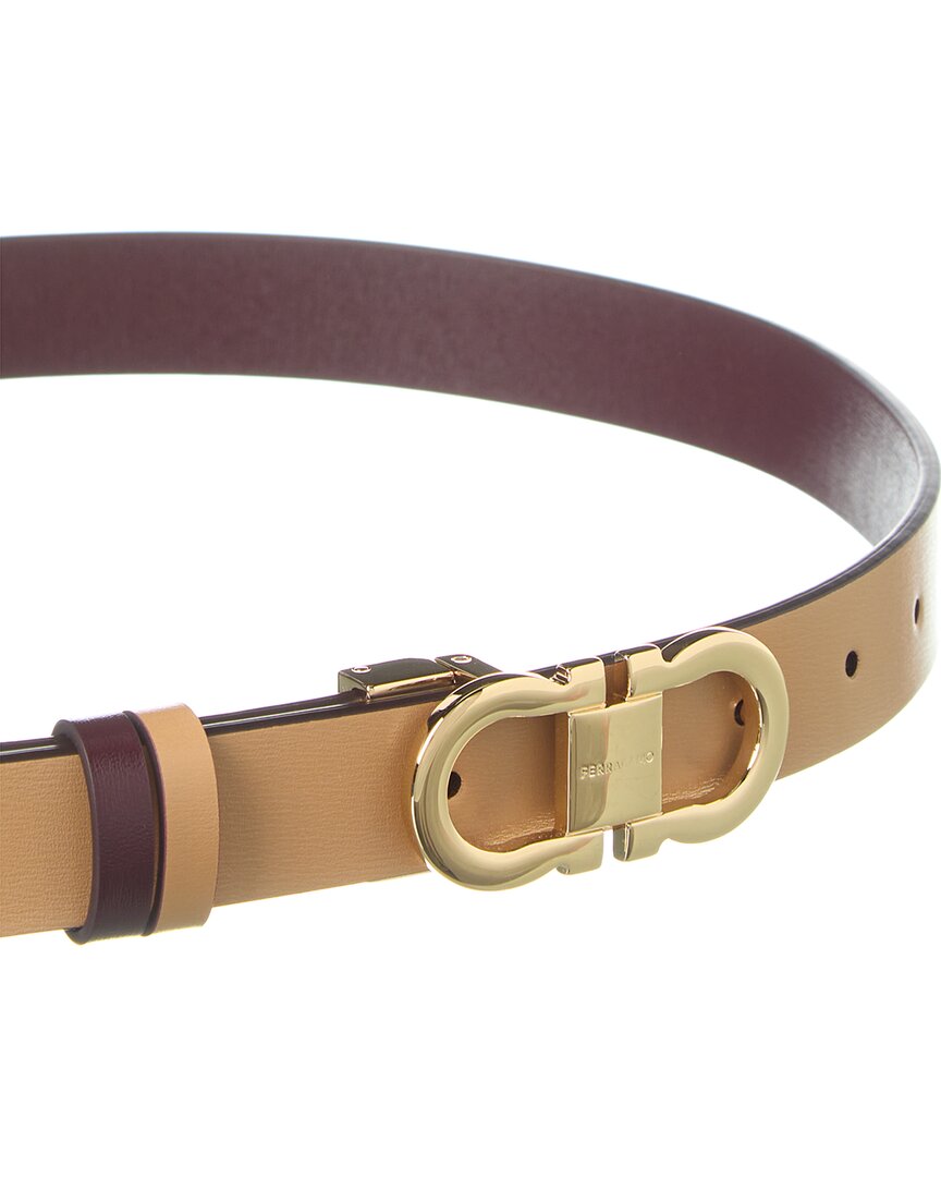 Ferragamo Gancini Reversible & Adjustable Leather Belt