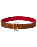 Christian Louboutin Cl Logo Leather Belt