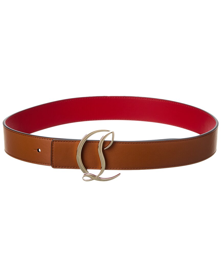 Christian Louboutin Cl Logo Leather Belt