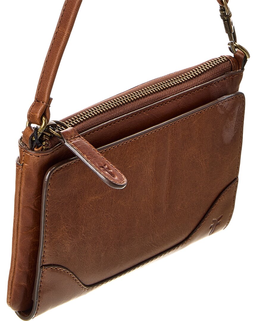 Frye Melissa Convertible Leather Wristlet Wallet, Brown