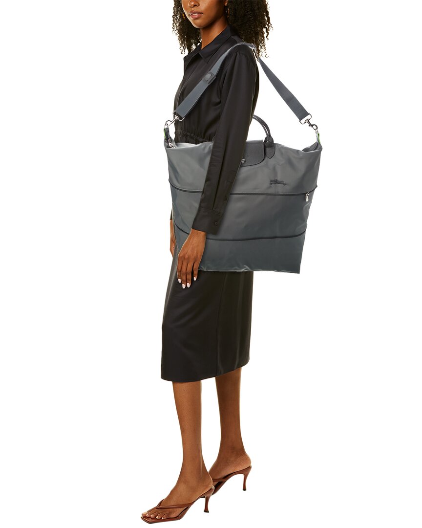 Longchamp Le Pliage Green Expandable Canvas Travel Bag