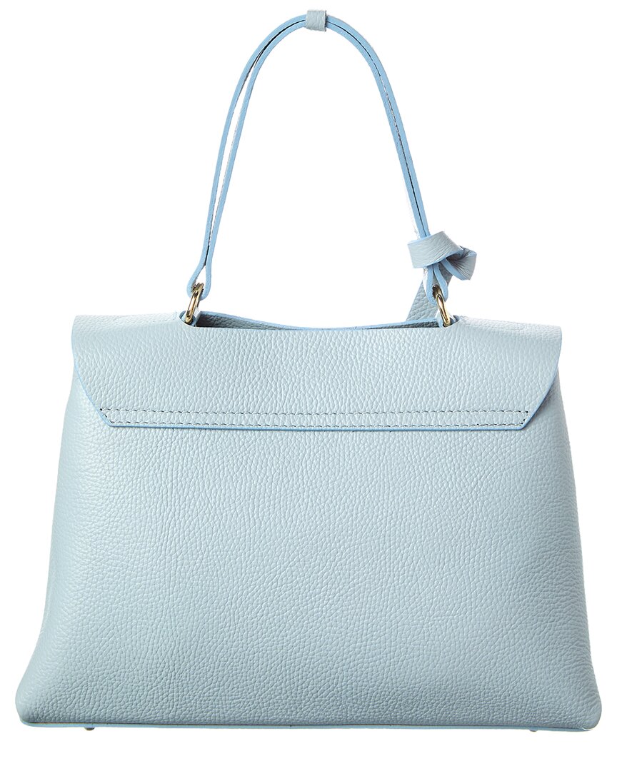 Italian Leather Top Handle Shoulder Bag