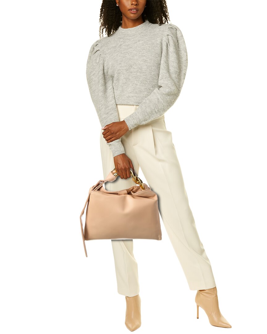 Tiffany & Fred Paris Soft Leather Golden Buckle Leather Hobo Bag