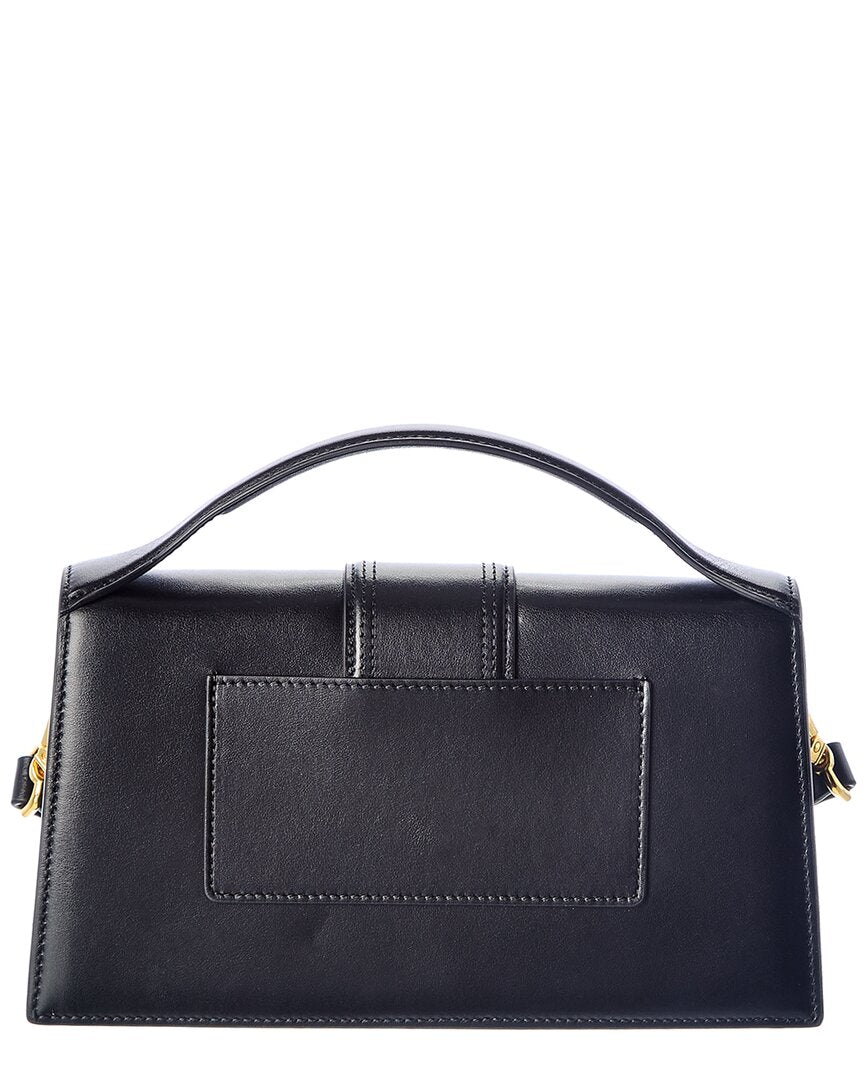 Jacquemus Le Grand Bambino Leather Shoulder Bag, Black
