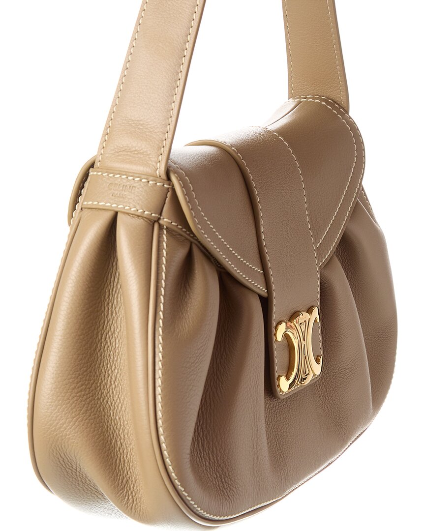 Celine Polly Medium Leather Shoulder Bag