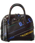 Balenciaga Ville Allover Xxs Leather Top Handle Tote (   ) Multi ONE SIZE