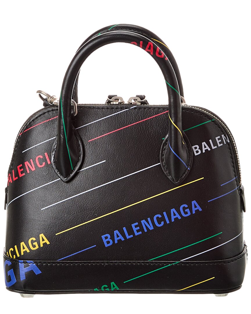 Balenciaga Ville Allover Xxs Leather Top Handle Tote (   )