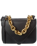 Bottega Veneta Mount Leather Shoulder Bag (   ) Black ONE SIZE