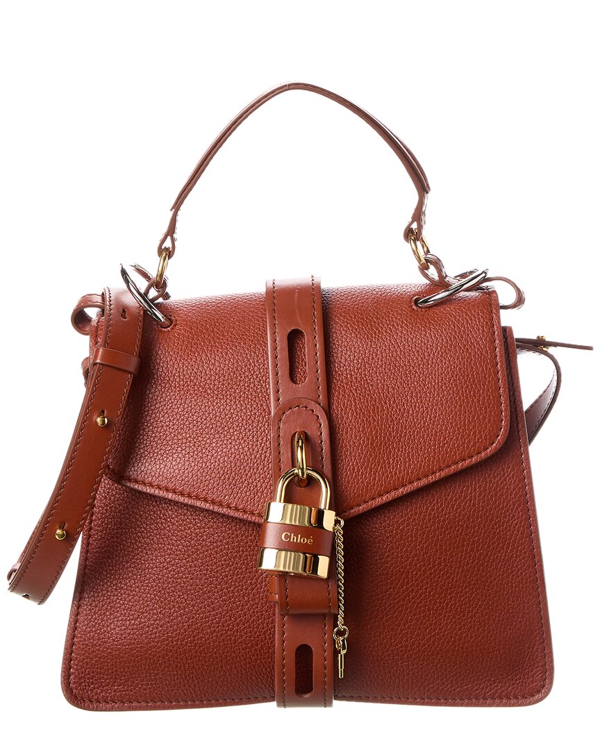 Chloé Aby Day Medium Leather Shoulder Bag (   ) Brown ONE SIZE