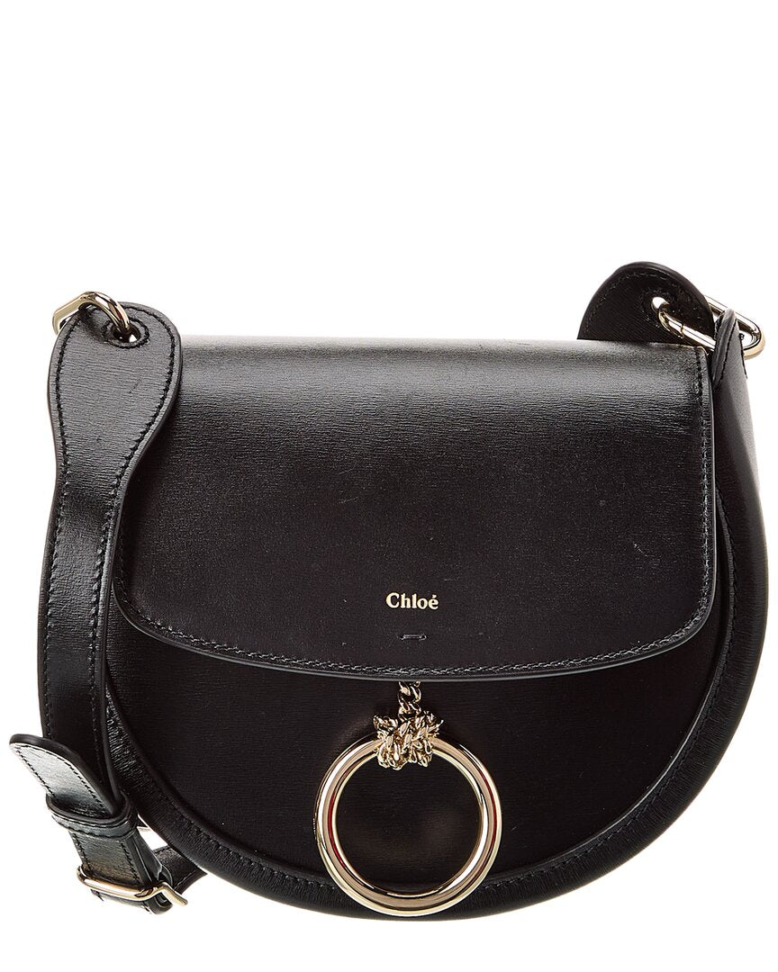 Chloé Arlene Leather Crossbody (   ) Black ONE SIZE