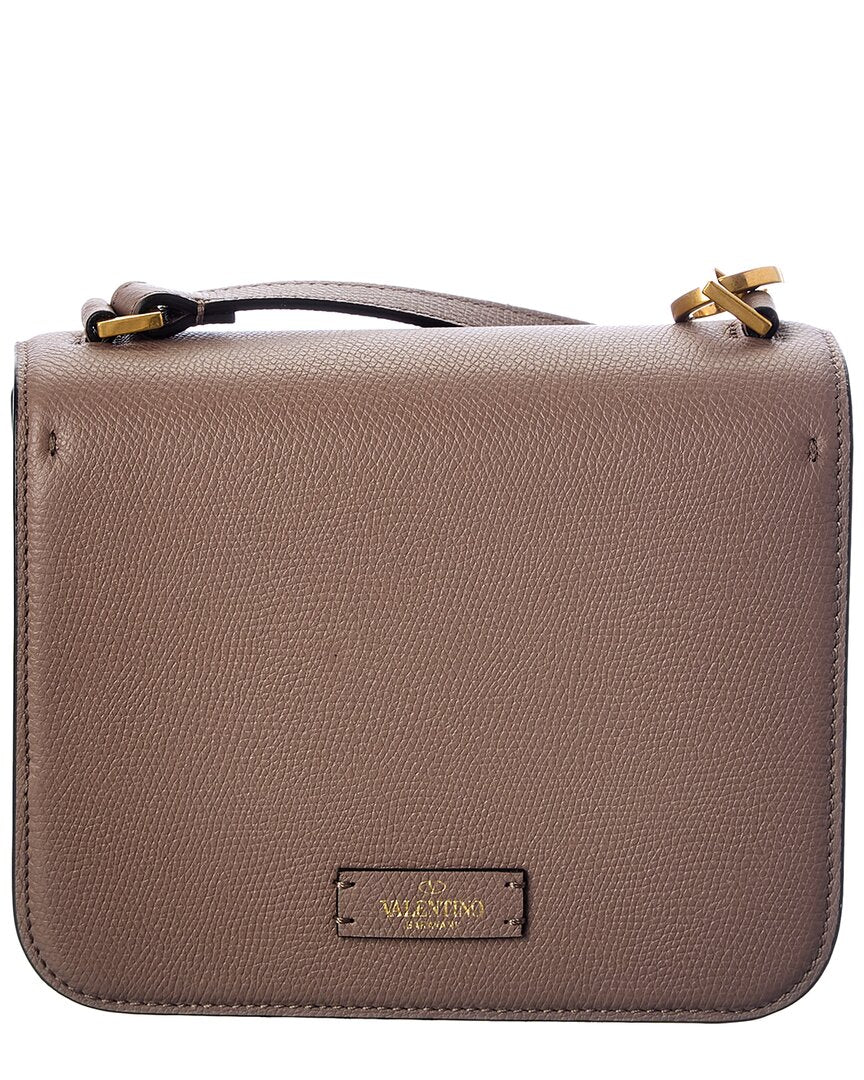 Valentino Vsling Small Grainy Leather Shoulder Bag