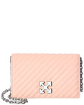 Off-White™ Jitney 0.5 Leather Shoulder Bag Green ONE SIZE