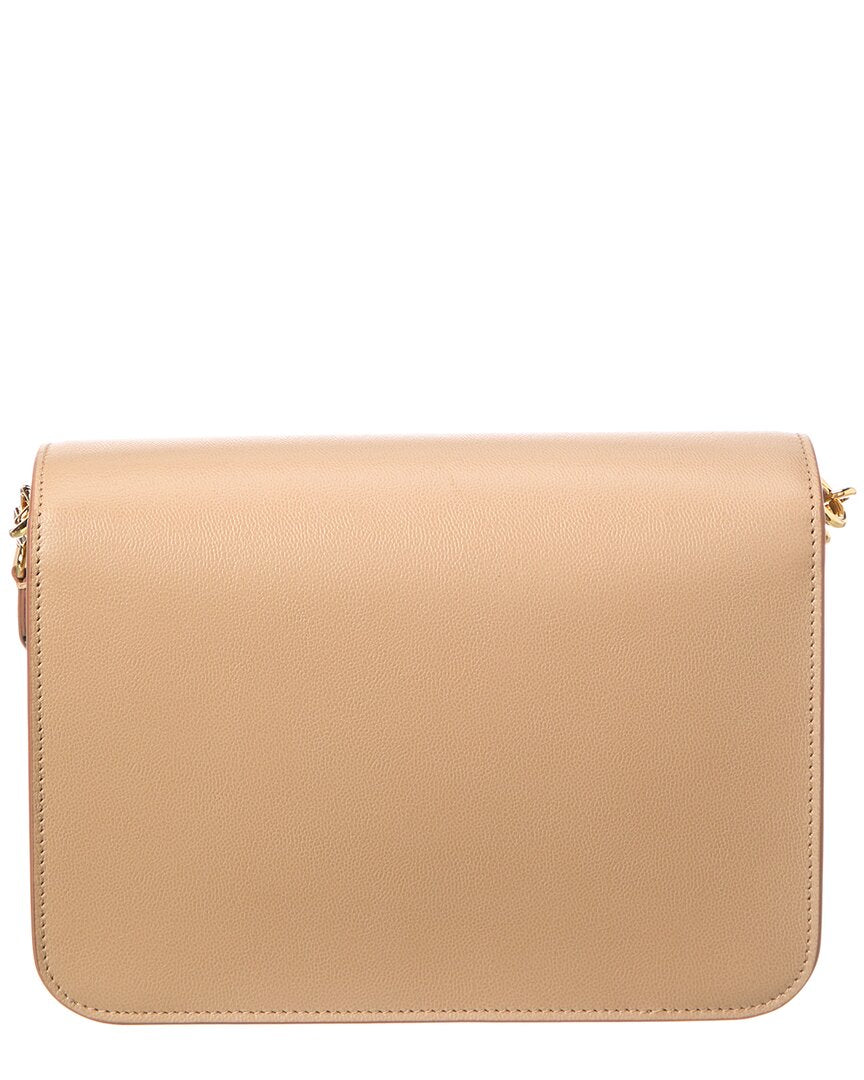 Burberry Mackford Check Canvas & Leather Shoulder Bag