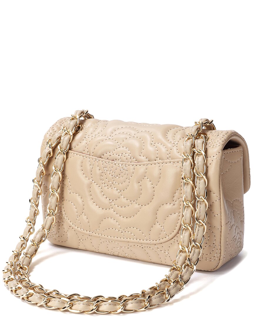 Tiffany & Fred Paris Top-Grain Quilted Crossbody/Shoulder Bag