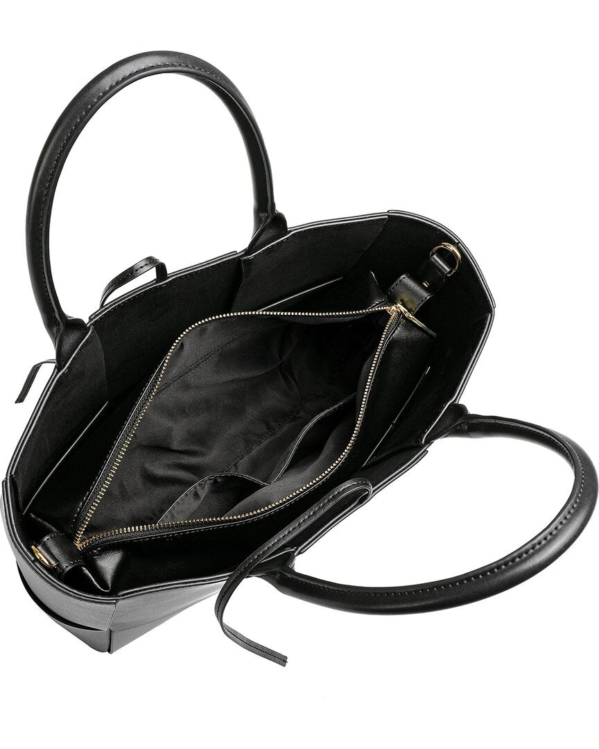 Tiffany & Fred Paris Woven Smooth Leather Tote