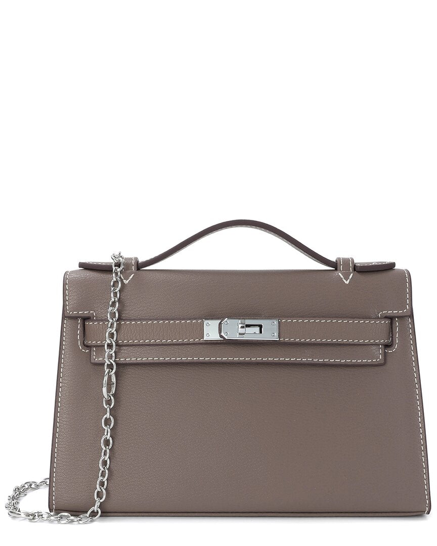 Tiffany & Fred Paris Leather Top-Handle Crossbody