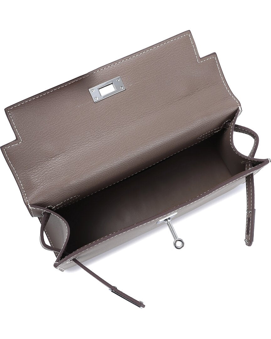 Tiffany & Fred Paris Leather Top-Handle Crossbody