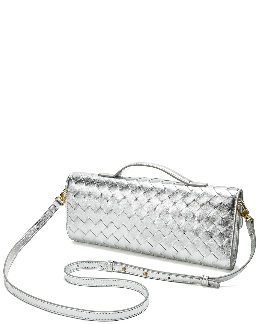 Tiffany & Fred Paris Woven Leather Clutch