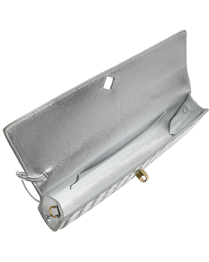 Tiffany & Fred Paris Woven Leather Clutch