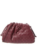 Tiffany & Fred Paris Woven Leather Crossbody Pouch Red ONE SIZE