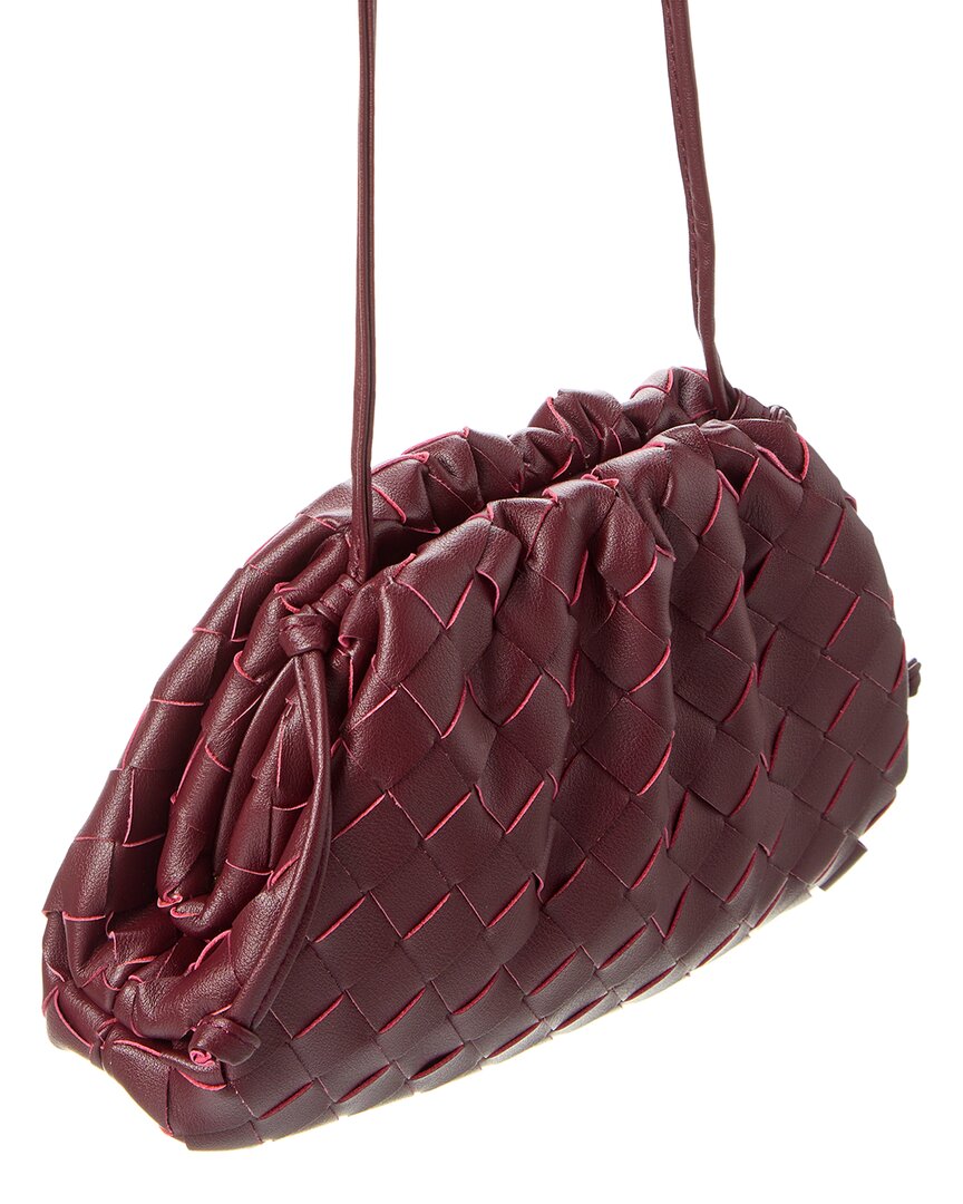 Tiffany & Fred Paris Woven Leather Crossbody Pouch
