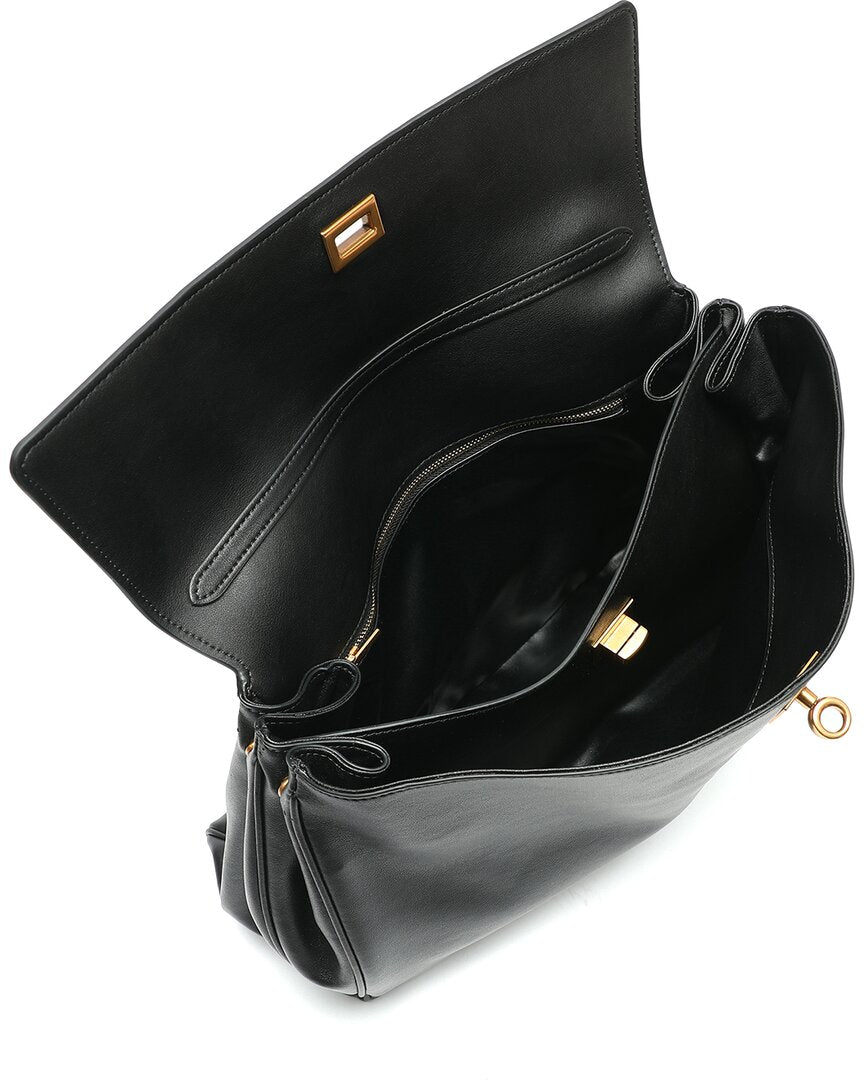 Tiffany & Fred Paris Large Smooth Leather Tote