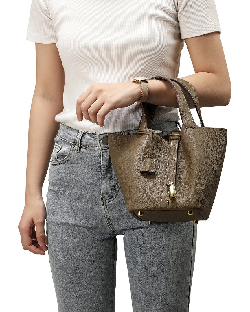 Tiffany & Fred Paris Leather Top Handle Satchel