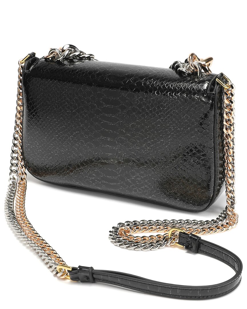 Tiffany & Fred Paris Luxe Chain Leather Messenger Bag