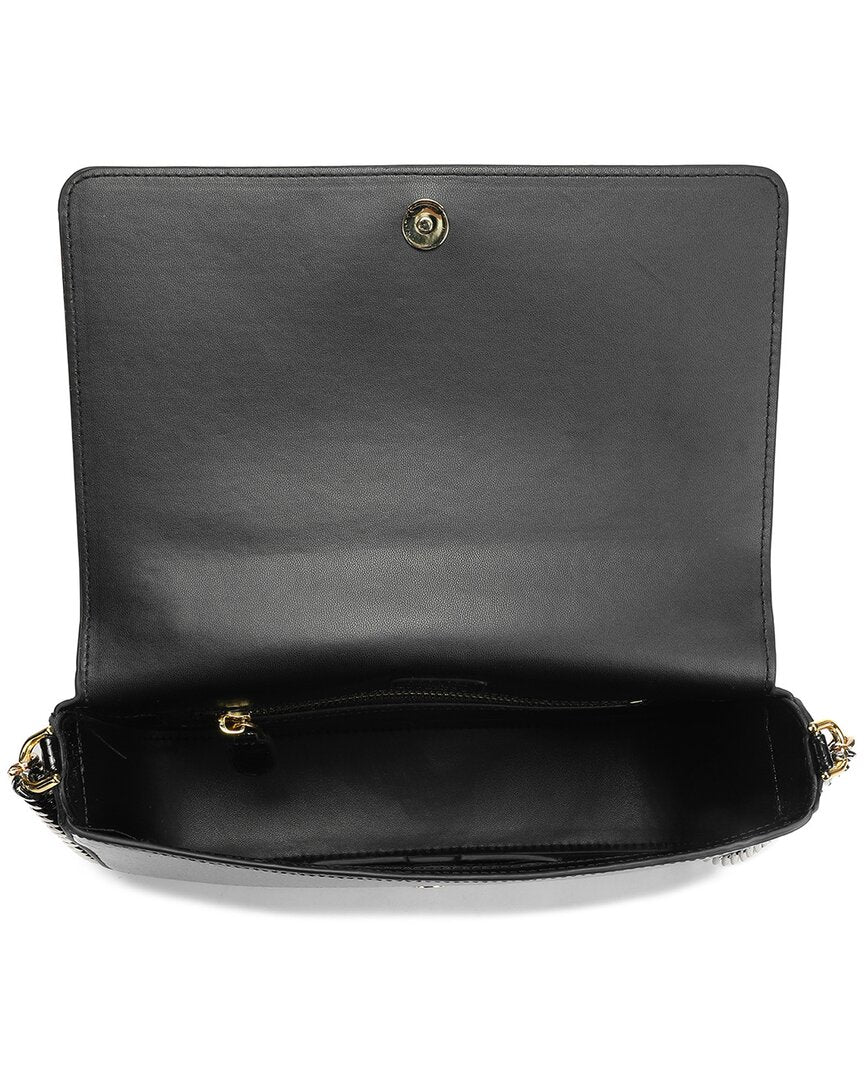 Tiffany & Fred Paris Luxe Chain Leather Messenger Bag