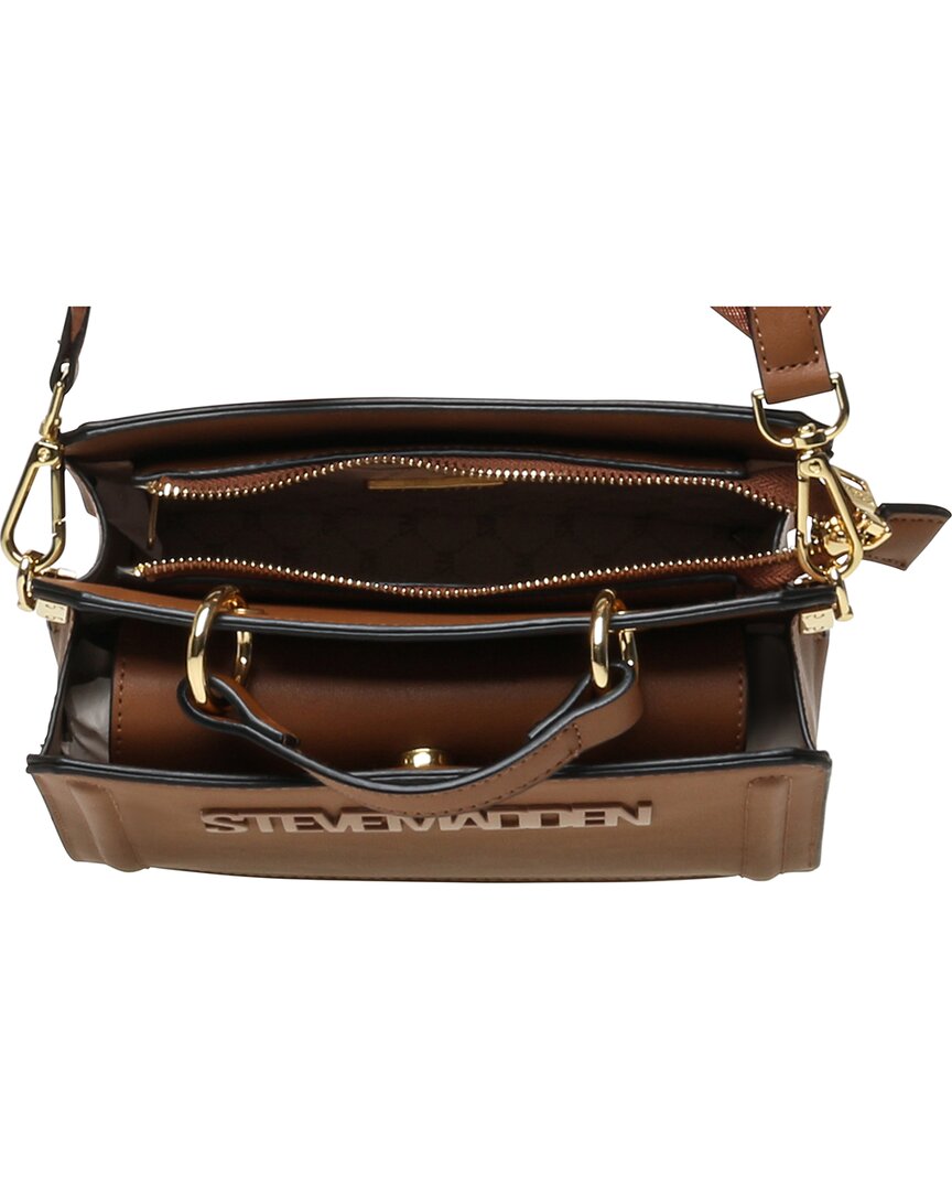 Steve Madden Logo Plaque Top Handle Satchel