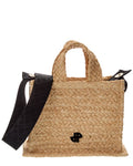 Patou Jp Small Raffia Tote Beige ONE SIZE